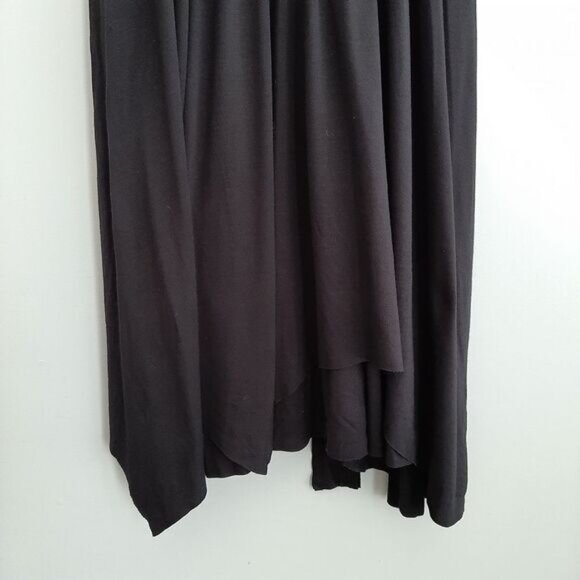 BCBG Max Azria Pleated Defined Waist Knee Length Midi Dress Black Sz XS - Picture 6 of 15